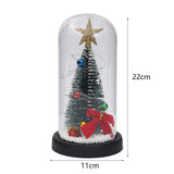 AINYROSE Christmas Tree In Glass With Light