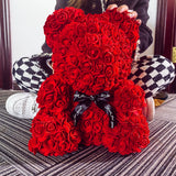 AINYROSE Classic Forever Rose Teddy Bear