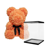 AINYROSE 38cm-Classic Orange Rose Bear