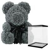 AINYROSE 38cm-Classic Grey Rose Bear