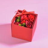 MaMa Necklace Forever Rose Side Opening Jewelry Box Red