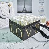 AINYROSE  Square Rose Gift Box 16pcs White