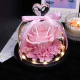 AINYROSE LED Forever Heart Rose Pink
