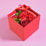 MaMa Necklace Forever Rose Side Opening Jewelry Box Red