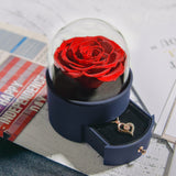 AINYROSE Round Jewelry Rose Box