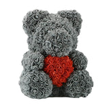 AINYROSE 38cm-Forever Rose Bear Red Heart